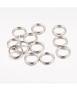 10 Silver Jump Rings 12mm Split Rings Thick Rings Wholesale Jewelry Find... - $49.42 MXN
