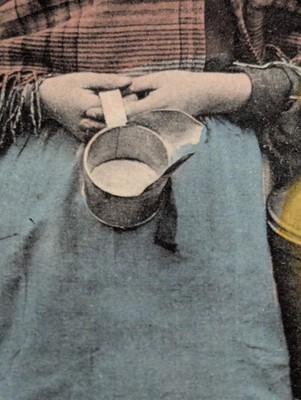 c.1900 Bruxelles Flemish Milkmaid Real Photo Postcard Laitière Flamande Undivide Item image 4