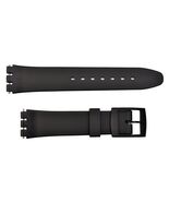 Swatch Replacement 17mm Plastic Watch Band Strap Black - $14.45