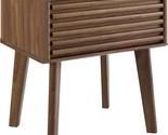 End Table Or Nightstand In Walnut, Styled After The Modway Render. - £94.33 GBP