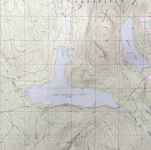 Map Farrow Mountain Maine 1988 Topographic Geo Survey 1:24000 27 x 22&quot; T... - $44.99