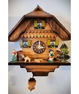 St. Bernard / Folklore Swiss Alpine Electronic Cuckoo Clock - $127.71