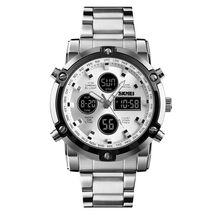SKMEI Men Quartz Watch LED Digital Wristwatch Casual Male Steel Alarm Wa... - $27.72