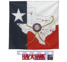 TEXAS USA STATE MAP BANDANA FLAG Lone Star Scarf Scarves Head Neck Wrap ... - $8.99