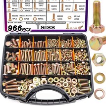 Taiss 966Pcs Grade 8.8 Metric Bolt Assortment,Metric Bolts, With Handhel... - $56.99