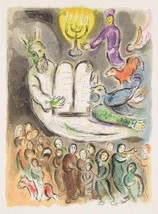 Marc Chagall &quot;Exodus - Tablet&quot; Ltd. Ed. Litho.Facsimile S/ Pencil # - £70.04 GBP