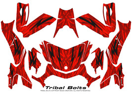 CAN-AM BRP SPYDER F3-T GRAPHICS KIT CREATORX DECALS TRIBAL BOLTS RED - £365.35 GBP
