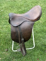 Vintage Leather English Saddle &amp; Accessories Barn Fresh Needs Some TLC - £141.00 GBP