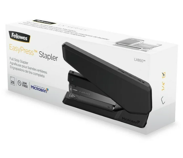 NEW - Fellowes FEL5010701 LX850 Easypres Stapler, Black - $19.80