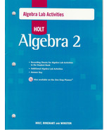 HOLT ALGEBRA 2 WORKBOOK: ALGEBRA LAB ACTIVITIES - NEW! - £7.44 GBP