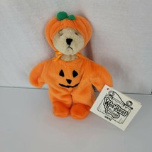 Ganz Wee Bear Village Pumpkinhead PH2994 Pumpkin Halloween Costume Teddy Bear - £17.06 GBP