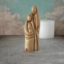Sacred Serenity: Handcrafted Holy Family Sculpture with Ana, Mary, and Jesus - A - £95.88 GBP