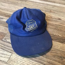 RARE Vtg 1980’s Texas Police Officers Association SnapBack Mesh Trucker Hat - £3.28 GBP