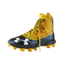 Under Armour Shoes Sz 4 Sneaker Boys Youth Yellow Synthetic Lace Up Medium - £19.47 GBP