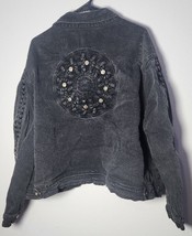 Vintage LA Blues Western Denim Vintage Charcoal Jeans Jacket Size 26/28 ... - $364.46 MXN