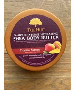 [ 1 ] Tree Hut 24 Hour Intense Hydrating Shea Body Butter Tropical Mango... - £27.24 GBP