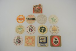 Coaster Lot of 13 Paper &amp; Cardboard Budweiser Eddie&#39;s Fab Holiday Inn La... - $14.50