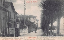 Lago Di Como Lombardy ITALY~CADENABBBIA-STREET VIEW~1902 Postcard - £7.89 GBP