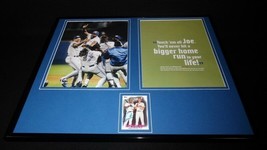 Joe Carter Signed Framed 16x20 Photo Set 1993 World Series HR Blue Jays - £116.84 GBP