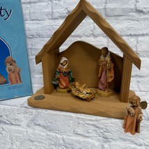 FONTANINI Heirloom My First Nativity Set # 54561 Mary Joseph Wood Stable... - $79.15