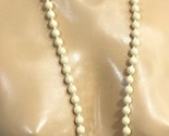 Monet Marked White Single Beaded Strand Womens String Necklace - $11.45