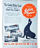 Oldsmobile 1953 Used Car Vintage Print Ad 50s Olds Safety Tested Seal Ba... - $183.41 MXN