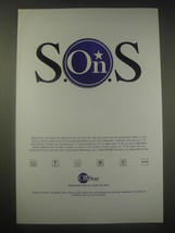 1999 GM OnStar Advertisement - S.O.S - $18.49