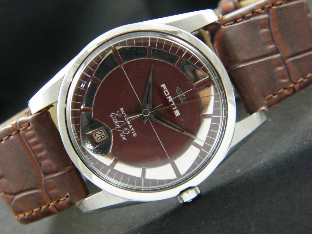 Primary image for VINTAGE FORTIS EDEN ROC AUTOMATIC SWISS MENS DATE WATCH-4