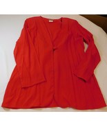 Womens Ladies Kathie Lee light weight jacket coat Size 10 red 10011 GUC * - £16.11 GBP