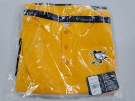 NEW SEALED Fanatics Pittsburgh Penguins Yellow Polo Golf Shirt XL - £39.56 GBP