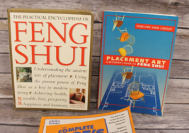 Feng Shui- Set of 3 books-trade PB-Placement Art, Idiot&#39;s Guide, Encyclopedia - £18.55 GBP