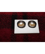 CAROLEE Sterling Silver Earrings with Faux White PEARL 1&quot; Across Clip-on - $110.00