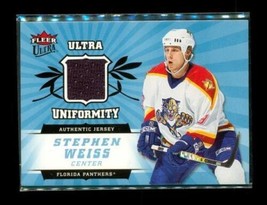 2006 Fleer Ultra Uniformity Relic Hockey Card U-SW Stephen Weiss Panthers - £7.72 GBP