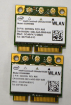 LOT OF 2 Intel Centrino Ultimate-N 6300 633ANHMW  Wireless PCI-E WiFi Card - £9.75 GBP