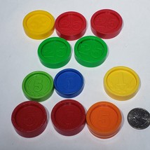 Lot of 11 Vintage Fisher Price Cash Register Replacement Coins - £28.99 GBP