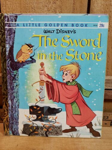 Rare VTG Little Golden Book The Sword In The Stone (A) 1st Edition 1963 ... - $47.47
