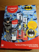 New Colgate Kids&#39; Batman Electric Toothbrush&amp;Toothpaste Gift Set - £7.97 GBP
