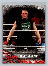 Brock Lesnar #7 2017 Topps WWE Road To Wrestlemania WWE - £1.58 GBP