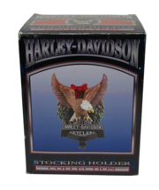 Harley Davidson Motorcycles 1999 Christmas Bald Eagle Wreath Stocking Ho... - $456.49 MXN
