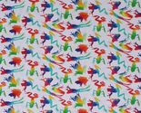 Cotton Frogs Colorful Reptiles Toads Animals Fabric Print by the Yard D7... - $11.95
