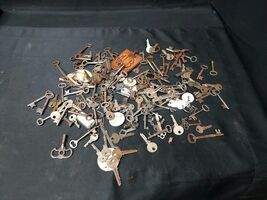 Huge Lot Antique Old Skeleton Furniture Trunk Door Cabinet Clock Safety ... - $139.99