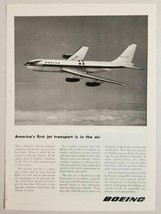 1954 Print Ad Boeing First Jet Transport in Flight Renton,Washington - $10.21