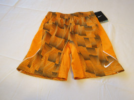 Boys Nike Dri Fit Youth M 6 5-6 years active shorts 86A713 Vivid Orange N54 NEW - £16.41 GBP