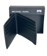 NWT $98 Michael Kors Andy Men&#39;s Leather Slim Billfold Wallet - £30.46 GBP