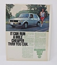 1979 Volkswagen Rabbit Diesel Run a Mile Cheaper Than You Car Vintage Print Ad - £5.60 GBP