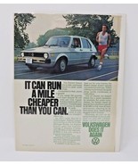 1979 Volkswagen Rabbit Diesel Run a Mile Cheaper Than You Car Vintage Pr... - $136.70 MXN