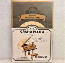 Grand Piano DIY 3D Premium Wood Puzzle Educational STEM Model Kit Brain Teaser - £12.57 GBP