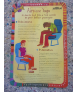 YOGA INFLIGHT FITNESS Card - JETBLUE AIRLINES - AIRPLANE YOGA CRUNCH - €16,88 EUR