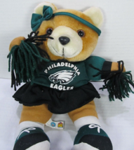 NFL Good Stuff Collectible 1998 Philadelphia Eagles Cheerleader Bear Plush 11&quot; - £13.14 GBP