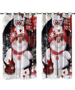 Cute Christmas Santa Letter Delivery Snowman Curtain - $1,060.31 MXN+